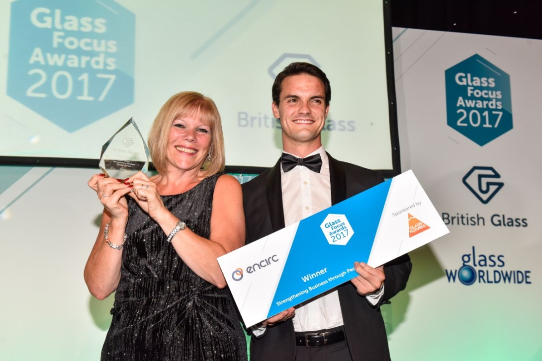 Encirc collects the Glass Focus Award for Strengthening Business through People