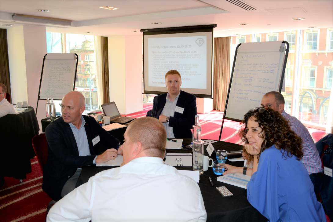 Attendees of the Close the loop workshop, including Gareth Jones, operations and commercial director of British Glass